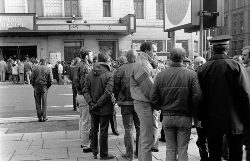 Outside the Palace Theatre